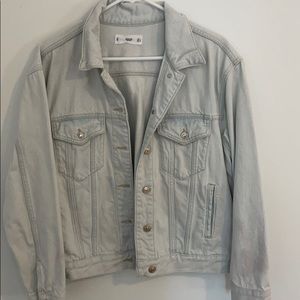 Light wash denim jacket